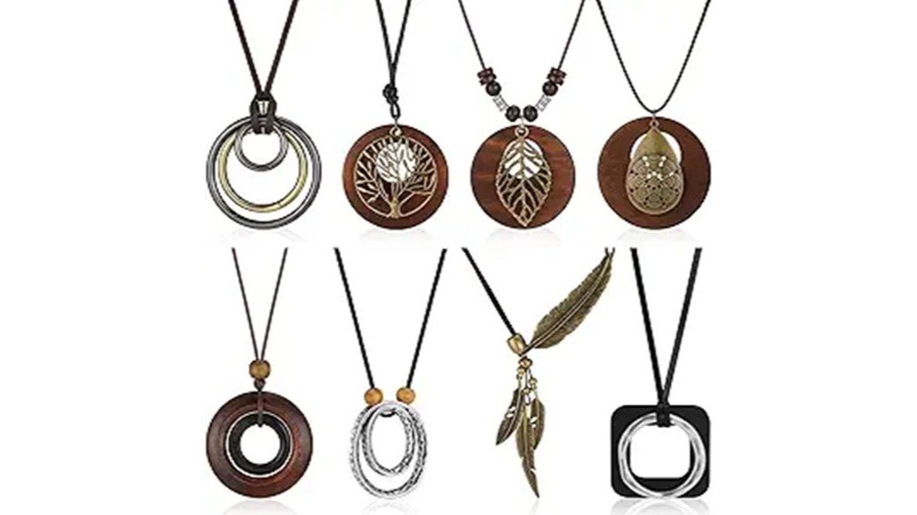 3 Best Long Pendant Necklaces for Achieving the Perfect Boho Look 1 boho vintage wooden necklaces