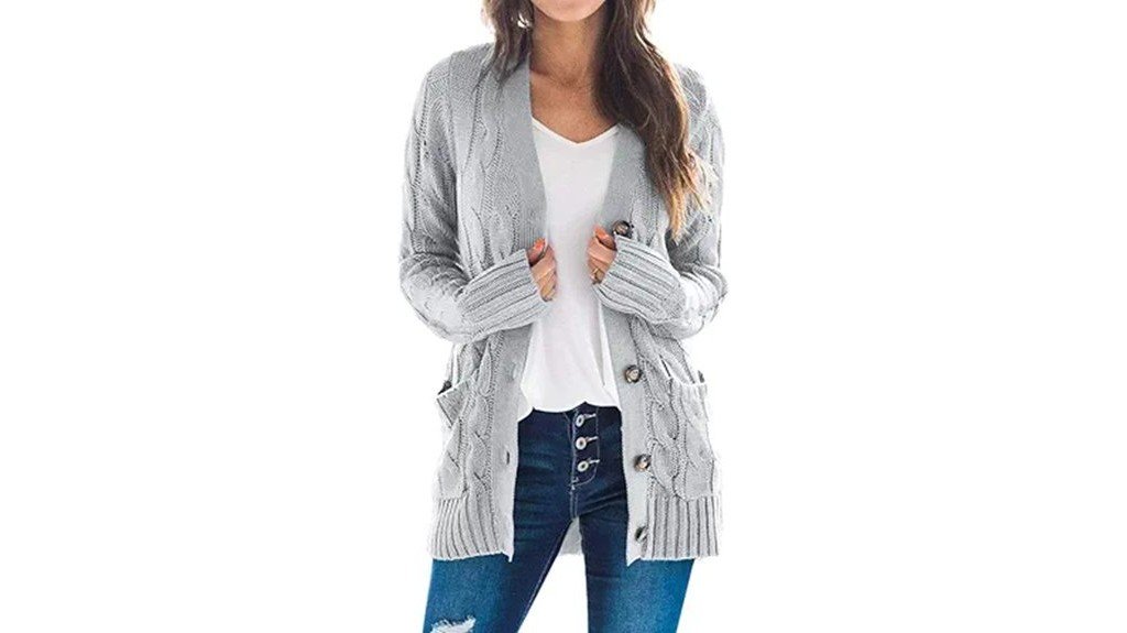 women s cable knit cardigan