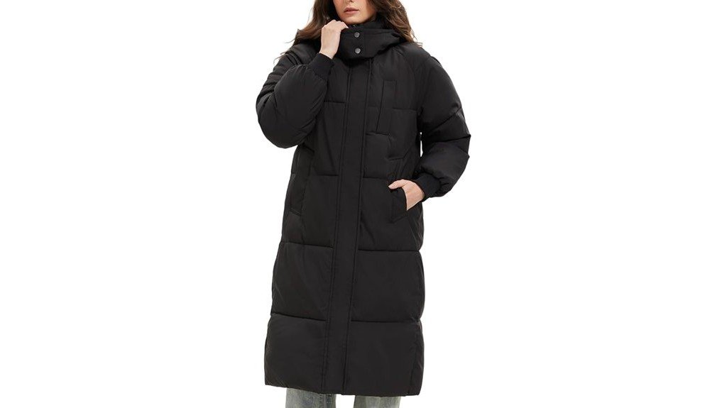 women s long puffer coat